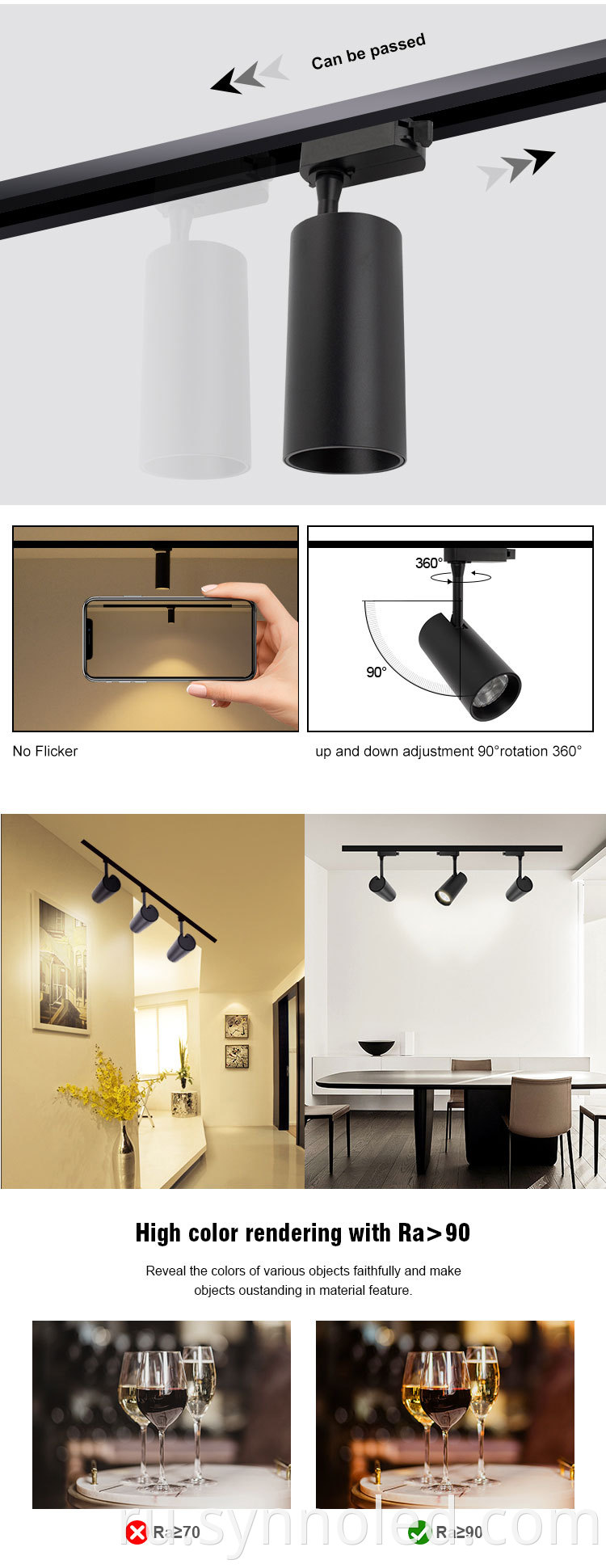 Track Light Details Model Sl Tl1b From Synno Lighting